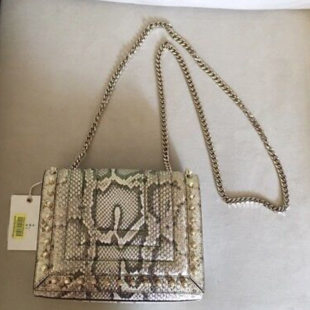NWT Luana Clio Candy Snake Studded Flap Crossbody